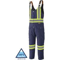 5536 Quilted Duck Overalls, Cotton, Small, Navy Blue Distribution Jean Lapalme