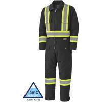5539BKA Quilted Duck Coveralls, Small, Black Distribution Jean Lapalme