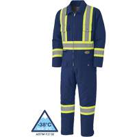 5539A Quilted Duck Coveralls, Small, Navy Blue Distribution Jean Lapalme