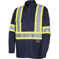 4414 Chemise de travail, Poly-coton, Petit, Bleu marin Distribution Jean Lapalme