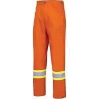 4461 Ultra-Cool Safety Pants, Cotton, 30, High Visibility Orange Distribution Jean Lapalme