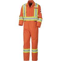 5551 Flame-Gard&reg; FR/Arc-Rated Coverall, Size 40, High Visibility Orange, 9.1 cal/cm² Distribution Jean Lapalme