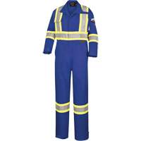 5558A High-Visibility Flame-Resistant Coveralls, Size 38, Royal Blue, 11 cal/cm² Distribution Jean Lapalme
