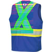 7730 FR-Tech&reg; Flame-Resistant Arc Safety Vest, Small, Royal Blue, 10 cal/cm² Distribution Jean Lapalme