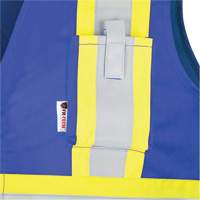 7730 FR-Tech&reg; Flame-Resistant Arc Safety Vest, Small, Royal Blue, 10 cal/cm² Distribution Jean Lapalme