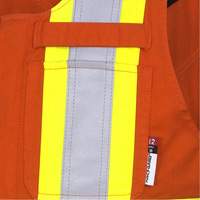 7712 Combinaison ignifuge FR-Tech, Petit, Orange haute visibilit&eacute; Distribution Jean Lapalme