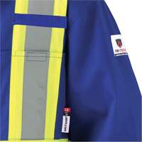 7706T Combinaison ignifuge FR-Tech avec fermetures &agrave; glissi&egrave;re aux jambes, Taille 40 (grand taille), Bleu royal, 9,7 cal/cm² Distribution Jean Lapalme