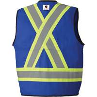 7733 FR-Tech&reg; Flame-Resistant Arc Surveyor's Vest, Small, Royal Blue, 9.7 cal/cm² Distribution Jean Lapalme