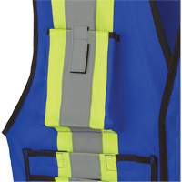7733 FR-Tech&reg; Flame-Resistant Arc Surveyor's Vest, Small, Royal Blue, 9.7 cal/cm² Distribution Jean Lapalme