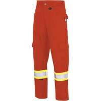 7765 Pantalon cargo de s&eacute;curit&eacute; haute visibilit&eacute; r&eacute;sistant aux arcs &eacute;lectriques FR-Tech 88/12, 30, x 32, Orange haute visibilit&eacute;, 10 cal/cm² Distribution Jean Lapalme