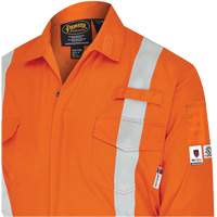 7702BB Combinaison de s&eacute;curit&eacute; FR-Tech 2 tons, Taille 36, Bleu marin/Orange, 10 cal/cm² Distribution Jean Lapalme