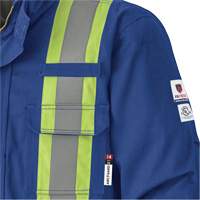 5523 Manteau de s&eacute;curit&eacute; ignifuge, Petit, Bleu royal, 58 cal/cm² Distribution Jean Lapalme