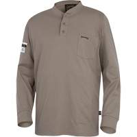 331 Chandail Henley en tricot interlock ignifuge, Petit, Beige Distribution Jean Lapalme