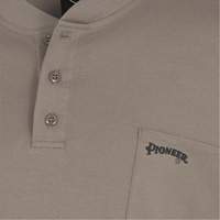 331 Chandail Henley en tricot interlock ignifuge, Petit, Beige Distribution Jean Lapalme