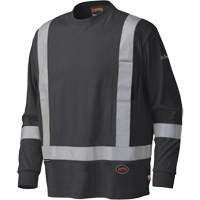 340SFA Chemise de s&eacute;curit&eacute; &agrave; manches longues ignifuge, Petit, Noir Distribution Jean Lapalme