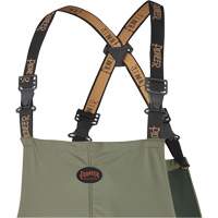 D7020 Dry King&reg; Stretch Bib Pants, X-Small, Polyurethane, Green Distribution Jean Lapalme