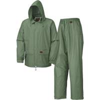 583 Rain Suit, Polyester/PVC, Small, Green Distribution Jean Lapalme
