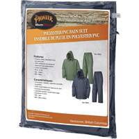 583 Rain Suit, Polyester/PVC, Small, Green Distribution Jean Lapalme