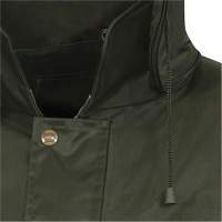 D8120J Nailhead Ripstop Tree Planter Hooded Jacket, Polyester/PVC, X-Small, Green Distribution Jean Lapalme