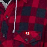 415RB Quilted Hooded Shirt, Men's, Small, Multi-Colour Distribution Jean Lapalme