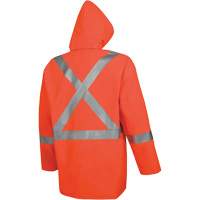 576J Veste de pluie ignifuge haute visibilit&eacute;, Petit, Orange haute visibilit&eacute; Distribution Jean Lapalme
