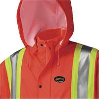 5896 Manteau long imperm&eacute;able et ignifuge, Petit, Orange haute visibilit&eacute; Distribution Jean Lapalme