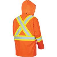 5892PKT High-Visibility FR Waterproof Safety Jacket, X-Small, High Visibility Orange Distribution Jean Lapalme