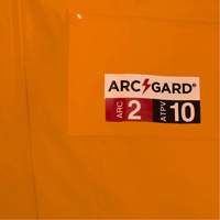 5880 FR/Arc-Rated Waterproof Rain Jacket, X-Small, High Visibility Orange, 10 cal/cm² Distribution Jean Lapalme