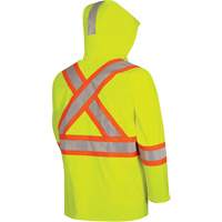 5881 FR/Arc-Rated Waterproof Rain Jacket, X-Small, High Visibility Yellow, 10 cal/cm² Distribution Jean Lapalme