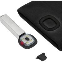 5678 Knit Toque with LED Headlight, Fleece Lining, One Size, Black Distribution Jean Lapalme