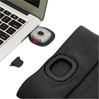 5678 Knit Toque with LED Headlight, Fleece Lining, One Size, Black Distribution Jean Lapalme
