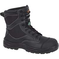 1050 Bottes de s&eacute;curit&eacute; composites noires, Cuir, Taille 14, Imperm&eacute;able Distribution Jean Lapalme