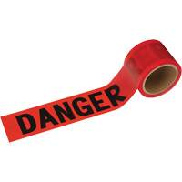 388 Ruban de danger, Bilingue, 3" la x 200' lo, 1,5 mil, Noir/rouge Distribution Jean Lapalme