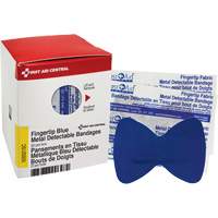 Fingertip Blue Detectable Bandages, Fingertip, Fabric Metal Detectable, Sterile Distribution Jean Lapalme