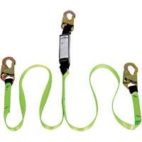SA-54000-4 Shock Absorbing Lanyard, 4', Snap Hook Center, Snap Hook Leg Ends, Polyester Distribution Jean Lapalme