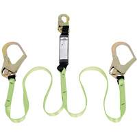 SA-54022-6 Shock Absorbing Lanyard, 6', Rebar Hook Center, Snap Hook Leg Ends, Polyester Distribution Jean Lapalme