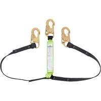SA-64000-6 Shock Absorbing Lanyard, 6', Snap Hook Center, Snap Hook Leg Ends, Polyester Distribution Jean Lapalme