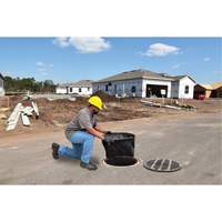 Round Ultra-Drain Guard&reg; Catch Basin Insert with Overflow Port, Oil & Sediment, 22" - 25" L x 22" - 25" W Distribution Jean Lapalme
