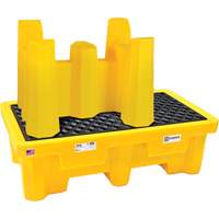 Ultra-Drum Rack 4-Drum Containment System without Drain, 53" L x 53" W x 77.8" H, 3000 US gal. Capacity Distribution Jean Lapalme