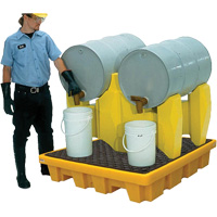 Ultra-Drum Rack 2-Drum Containment System without Drain, 53" L x 53" W x 44.8" H, 1500 US gal. Capacity Distribution Jean Lapalme