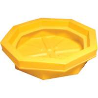 Ultra-Drum Tray&reg; without Grating, 32" L x 32" W x 8.1" H, 22.8 US gal. Spill Capacity Distribution Jean Lapalme