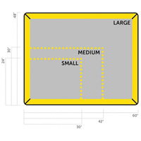 Petit tampon Ultra-Filter, Capacit&eacute; 0,8 gal. US, 2,5' la x 2' lo x 3" h, Paroi en mousse Distribution Jean Lapalme