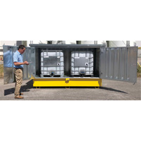 Ultra-Twin IBC en acier avec couvercle rigide, 123,4" lo x 73,4" la x 66,4" h, Capacit&eacute; de charge 12250 lb Distribution Jean Lapalme