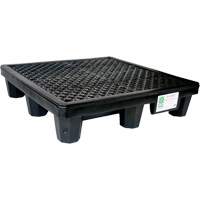 Ultra-Spill Pallet mod&egrave;le &eacute;conomique, 4 barils, Capacit&eacute; de d&eacute;versement 66 gal. US, 53" x 53" x 11,8" Distribution Jean Lapalme