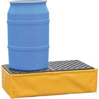 Ultra-Spill Pallet flexible, 2 barils, Capacit&eacute; de d&eacute;versement 66 gal. US, 48" x 24" x 14" Distribution Jean Lapalme