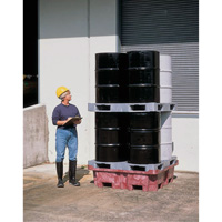 Ultra-Spill King palette de d&eacute;versement &agrave; pont plat, 4 barils, Capacit&eacute; de d&eacute;versement 85 gal. US, 51" x 51" x 17,5" Distribution Jean Lapalme
