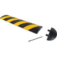 Speed Bump Kit, Rubber, 4' L x 11" W x 2" H Distribution Jean Lapalme