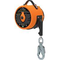 Latchways Sealed Self-Retracting Lanyard, 85', 1 Leg, Stainless Steel Cable, Snap Hook Harness Connector Distribution Jean Lapalme