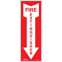 Enseigne Fire Extinguisher, 5" x 14", Vinyle, Anglais avec pictogramme Distribution Jean Lapalme