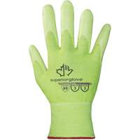 Gants haute visibilit&eacute; r&eacute;sistants &agrave; la coupe S21TXUGFN, Taille 5/2T-petit, Calibre 21, Rev&ecirc;tement Nitrile, Enveloppe en TenActiv, ASTM ANSI niveau A9 Distribution Jean Lapalme